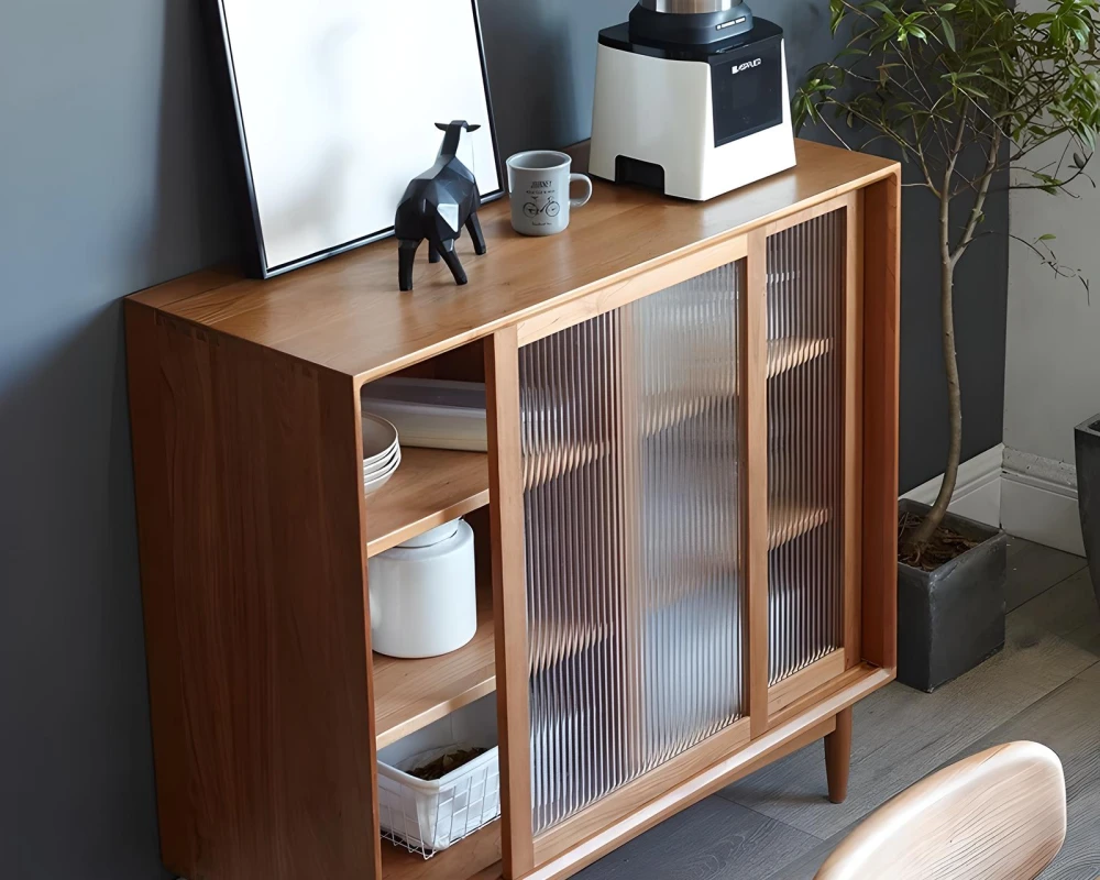 natural wood sideboard